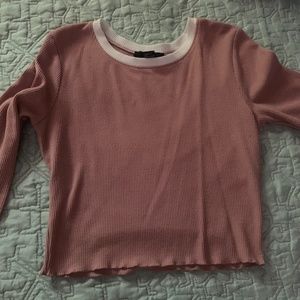 Forever 21 Dusty Pink Long Sleeve Shirt
